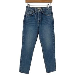 We The Free High-Rise Straight Leg‎ Jeans Distressed Denim Size 25 A New Day